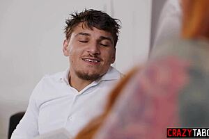 victor ray risks DEEPTHROAT with romi rain's big tits before wife watches