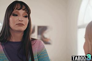 turned on teen stepdaughter lures milf stepmom lexi luna into pussy licking