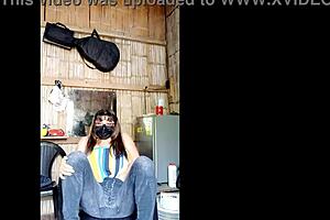 stepsis slut flaunts big tits homemade tease