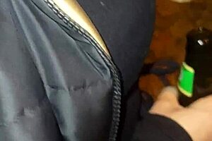 HOT MADURA FLASHES FAT ASS ON STREET!