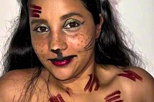 Halloween Party Heat Leads to Tight Virgin Fuck