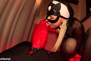 Unholy nun crazywifeslut summons anal demon with necronomicon for gaping creampie.