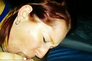 redhead whore wife facial after bedtime pounding