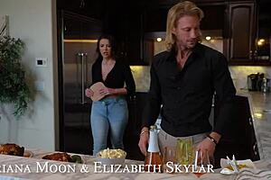 Briana Moon Elizabeth Skylar Pussies Stuffed Thanksgiving