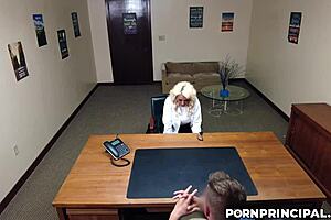 principal nicky spots talyo vixxens huge tits and strikes a filthy deepthroat office deal