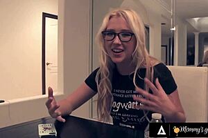 blonde stepmom fingers prom teen dirty backstage