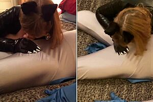 GRANNY CATWOMAN DEEPTHROATS BATMAN'S COCK!