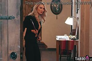 Kendra James Spanks Stealing Teen Indica Monroe's Ass