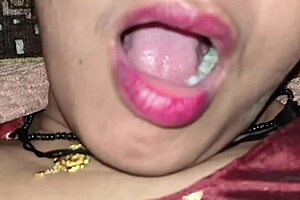 Skinny college stepsister orgasms screaming on stepbrother's cock close-up at party