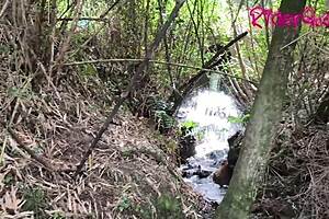 Stepmom Cougar Fucks Young Man Outdoors Creampie