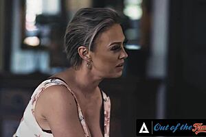 horny milf jumps into threesome with stepfamily for deepthroat pounding