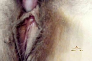 Waiting for Hubby's Dick? Milf Jerks Hairy Pussy Teasingly!