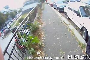 Spy cam catches guy slamming teen's wet pussy in hardcore contest!