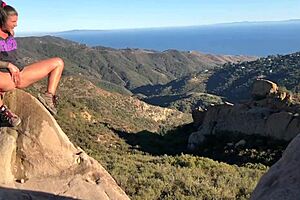 felicity feline flashes tits outdoors in slutty public compilation fun