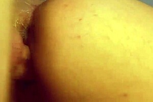 stepdad fills my tight pussy overflowing with hot cum