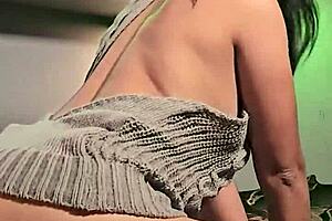 mexican brunette petite moans doggystyle bedroom