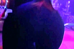 Carmen Hayes strips and bounces boobs at the night club