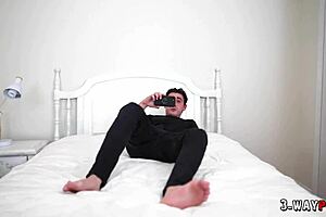 3-way tattooed milf assfucked by 2 dudes gagging deepthroat 😈🍑💦