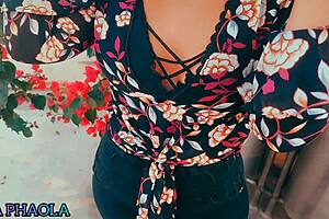 Offering cash to sexy big ass Latinas on street for wild homemade fucking