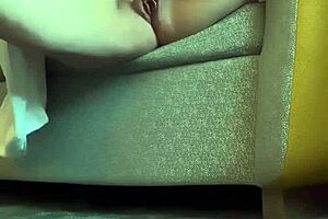 MILF Fingers Her Dripping Pussy In Steamy Solo Session