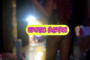 momma bear oils up her tasty ebony twat fingering solo for your tongue