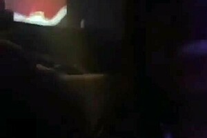 Carmen Hayes strips and bounces boobs at the night club