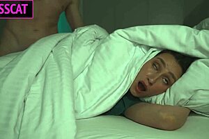 stepmom dreams of my cock then i rough fuck her cum covered in shared bed