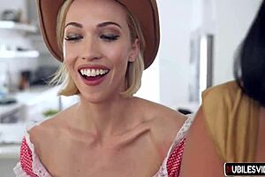 Young Stepmom Diana Grace Gianna Grey Tricks 3some Blowjob Deepthroat Cowgirl!