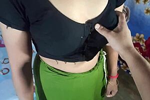 Desi Indian stepmom big ass natural tits fucked doggystyle dirty Hindi talk?