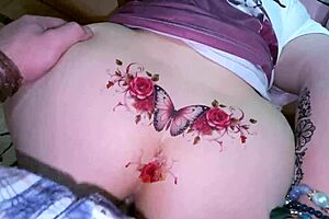 stepmom spotted in bathroom bends over for homemade anal doggystyle with monster cock