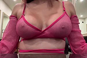 i love watching my big natural italian tits bounce slow