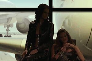 linsey mckenzie puma swede lesbian heels stockings flight fetish