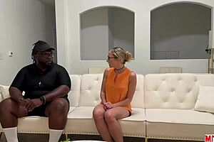 i can't resist seducing coach mac with my big blonde tits and ass riding his monster bbc cowgirl style