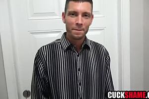 Wife's Tinder Fuck Right In Front Of Cuckolded Hubby!