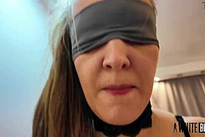 perverted husband fists married milf's squirting pussy hardcore at home bdsm style