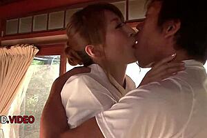 Japanese babe's sloppy blowjob 😍 then begs for hard pounding! 🔥