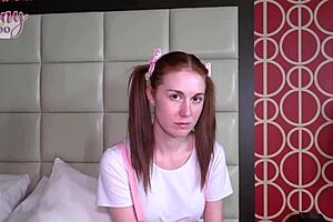 redhead ellie murphy slurps seth brogan's thick mature cock