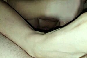 amateur wife begs to swallow hot cum after foot fetish handjob