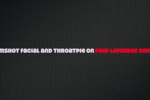 rough facefuck shoves epic load down sexy teen's throat after sloppy deepthroat in white lipstick snow