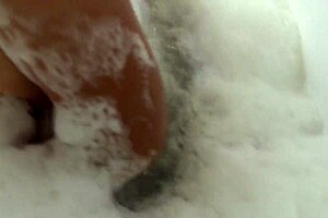 maxine x blasts squirt after squirt on nadia white's face in jacuzzi