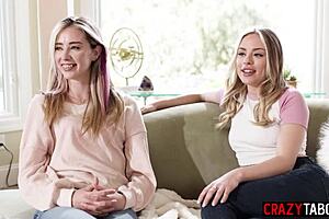 i got kinky b-day surprise vicki chase licks my milf tits w two teen lesbians