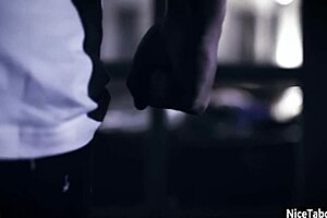 horny lesbians krissy lynn share big cock after kissing