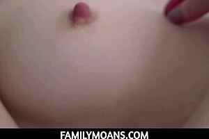 why does skinny teen beg stepdad to creampie her to orgasm?