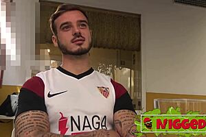 Black momma's huge tits bounce on white dude's cock! 🔥🍫