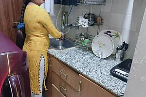 Horny Stepmom Kitchen Surprise?
