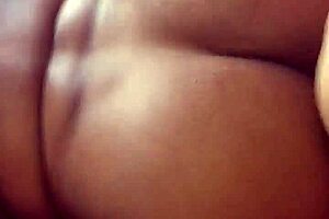 Black girlfriend takes latino dick deep in bed, amateur fun?