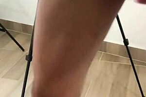 rough latina milf deepthroats monster cock then rides squirting in public outdoors