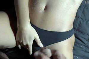 he blasts cum on my wet panties as i finger to orgasm