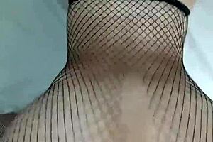 Isis Sun In Fishnets Craves Raw Schoolgirl Creampie