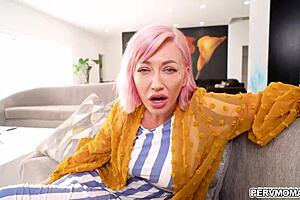 Adira allure grips allen swifts raging cock jerking hard face sitting mature pov